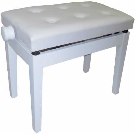 QBGM Banquette Piano Blanc/Blanc
